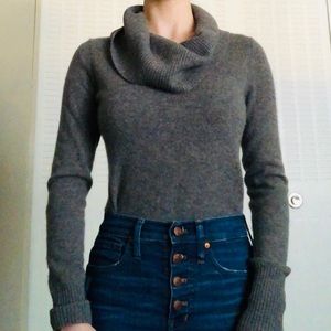 Cashmere cowl neck sweater